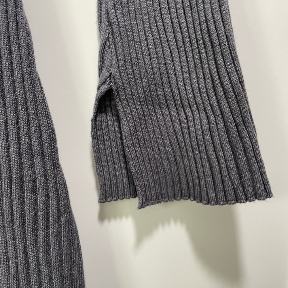Yojani Boutique Eloise Ribbed Knit Mini Dress Smoke - Picture 7 of 8